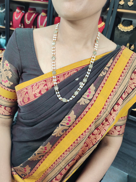 Kerala style double line pearl chain