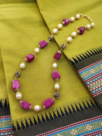 Handmade antique mala (Ruby)