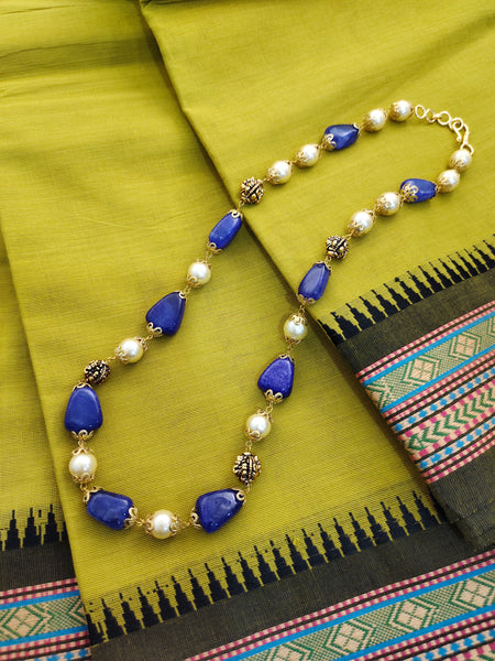 Handmade antique mala (Blue)