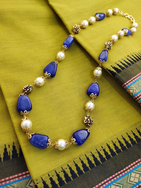 Handmade antique mala (Blue)