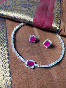 Premium quality AD choker set (Ruby stone)