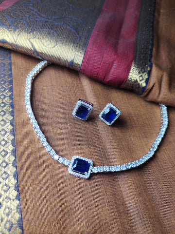 Premium quality AD choker set (Blue stone)