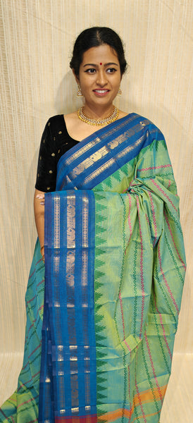 Pure cotton saree in Velthari design