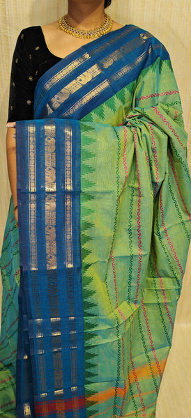 Pure cotton saree in Velthari design