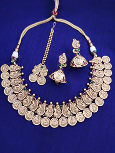 Choker, earrings and tikka set