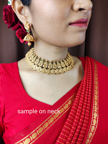 Choker, earrings and tikka set